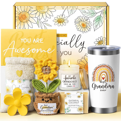 Mayicivo crochet sunflower decor adds warmth to grandma's space