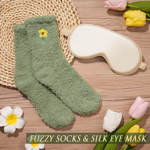 MAYICIVO silk eye mask aids restful sleep