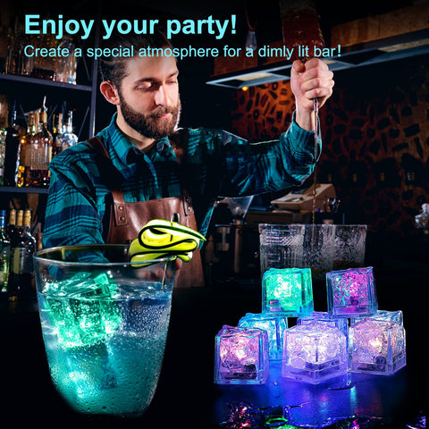Maylai decor ice cubes brighten weddings and parties with subtle LED sparkle.