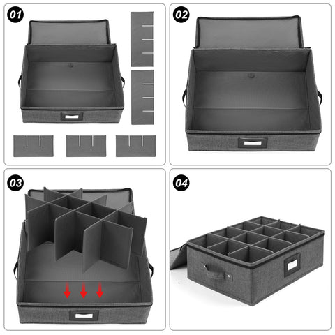 Mayniu cup storage box made of durable polyester for long-lasting use.