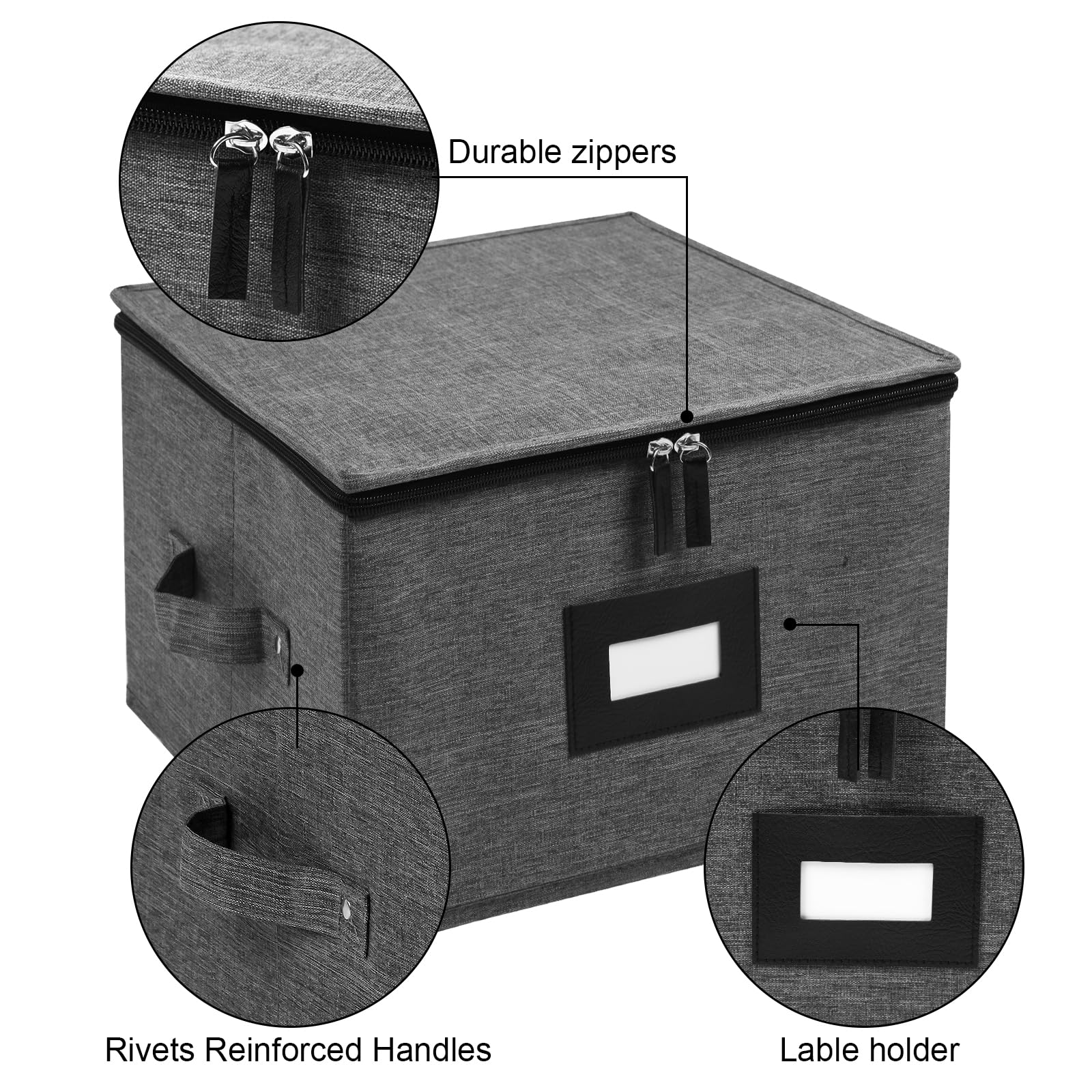Mayniu plate storage with riveted handles for easy transport around home