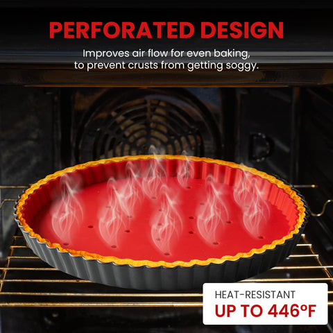 9-inch tart pan compatibility ensures proper fit during blind bake