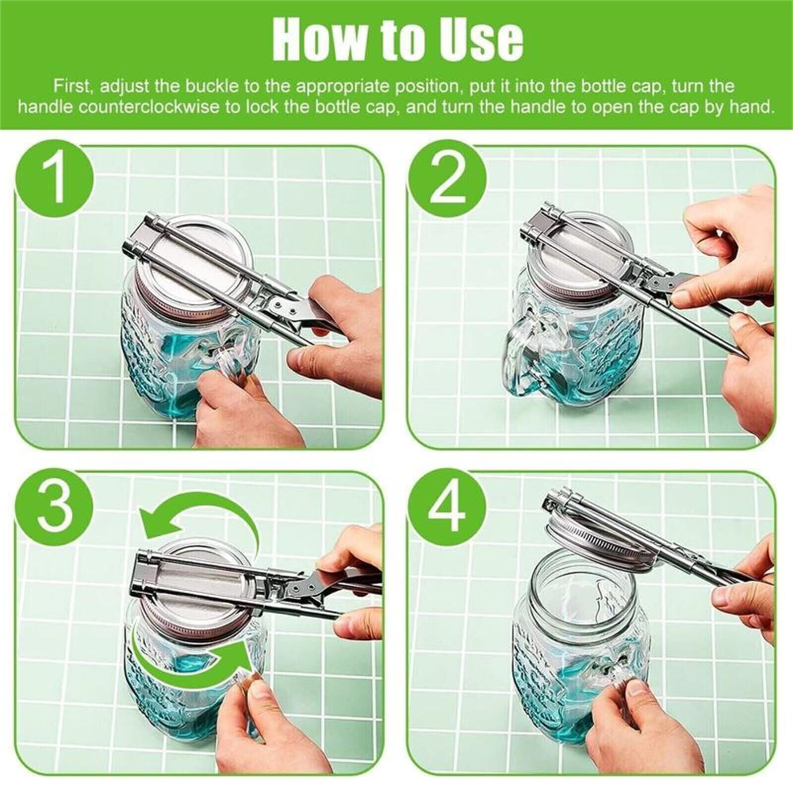MayzainAMZ stainless steel can opener designed for durability.
