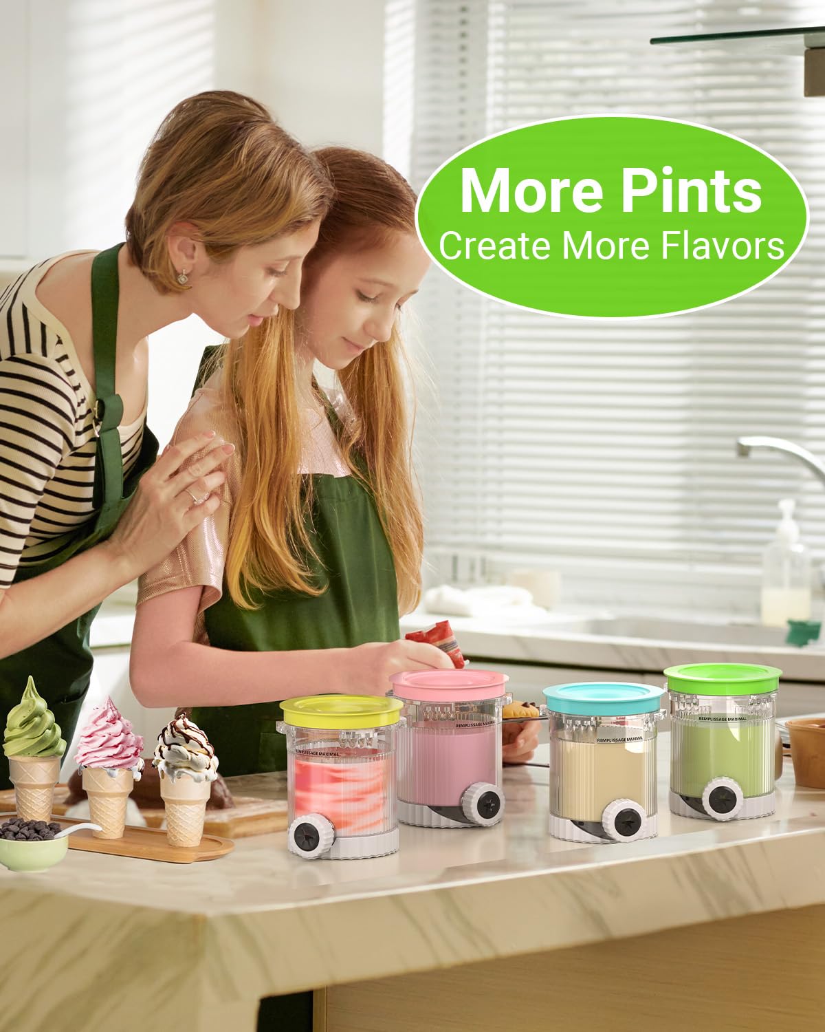 Mbetter swirl containers are dishwasher safe for quick cleanup after desserts