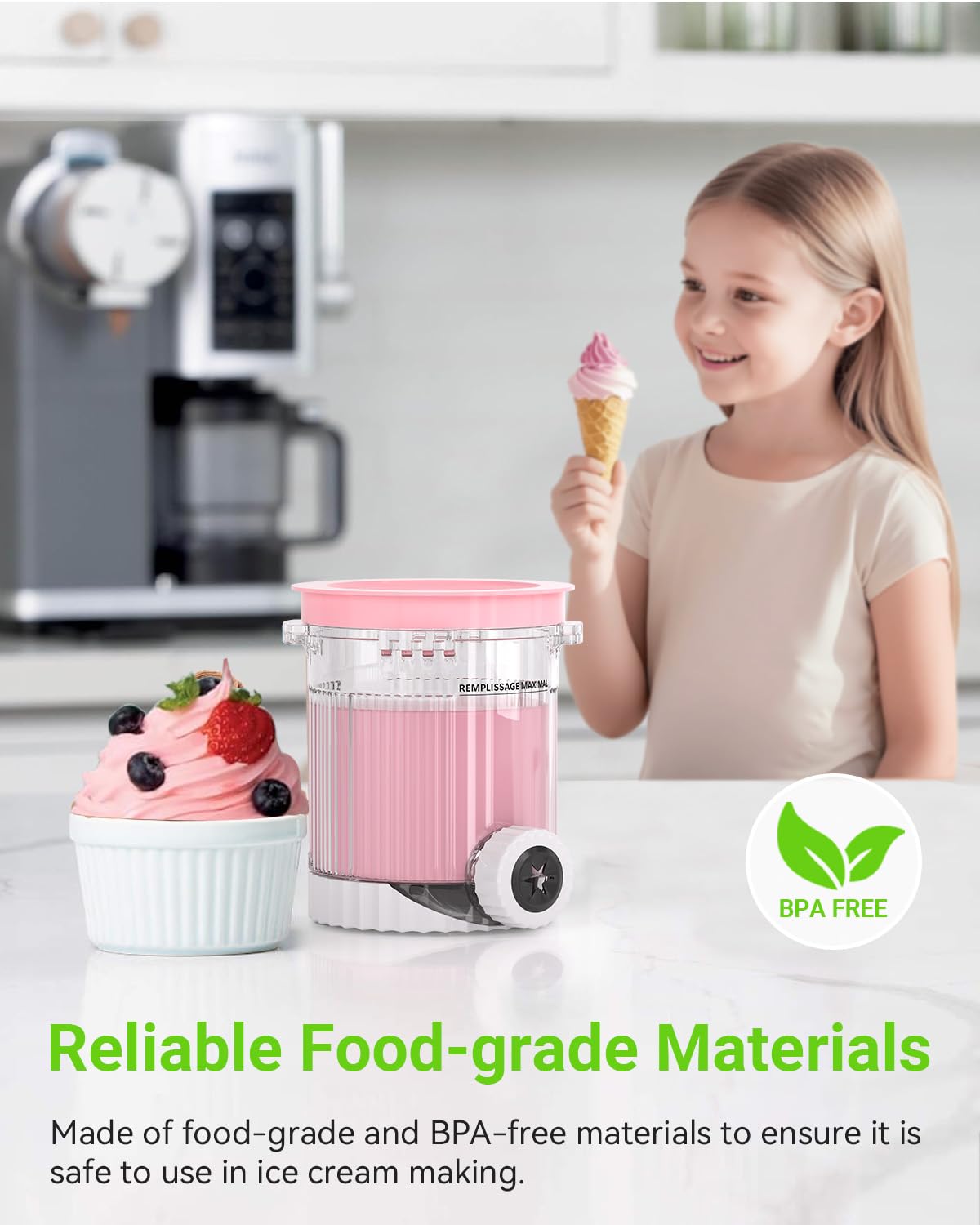 Mbetter nozzle aids smooth removal and clean serving of swirled desserts