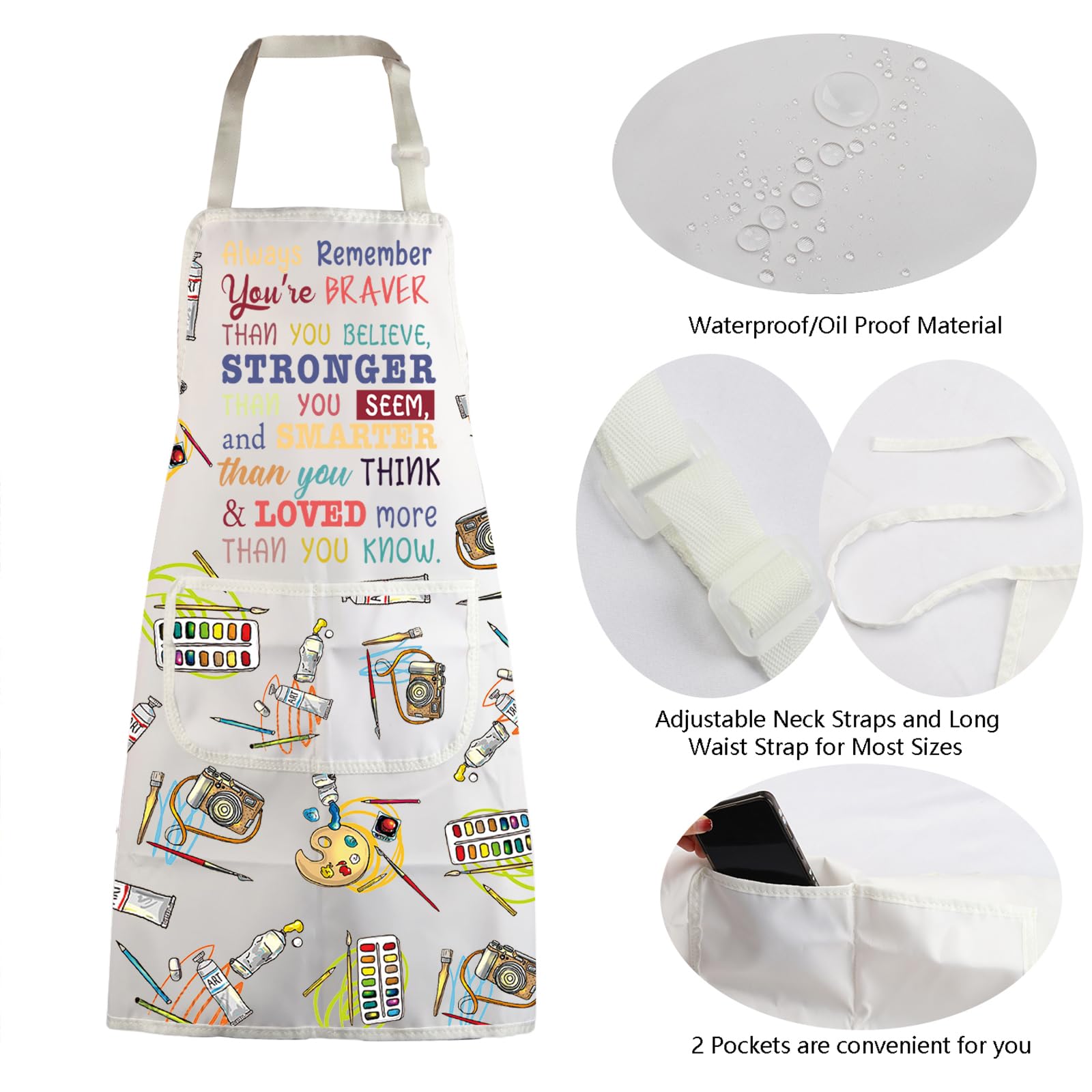 MBMSO painting apron washable design for quick cleanup
