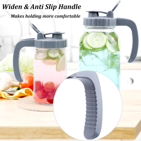 MBSRITY Mason Pitcher wide-mouth glass eases cleaning and ingredient addition.