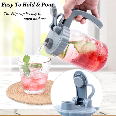 MBSRITY Pitcher airtight flip-cap seals in freshness and prevents odors.