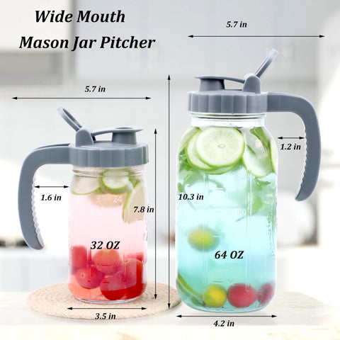 MBSRITY Mason Jar Pitcher easy to clean and store in the fridge.