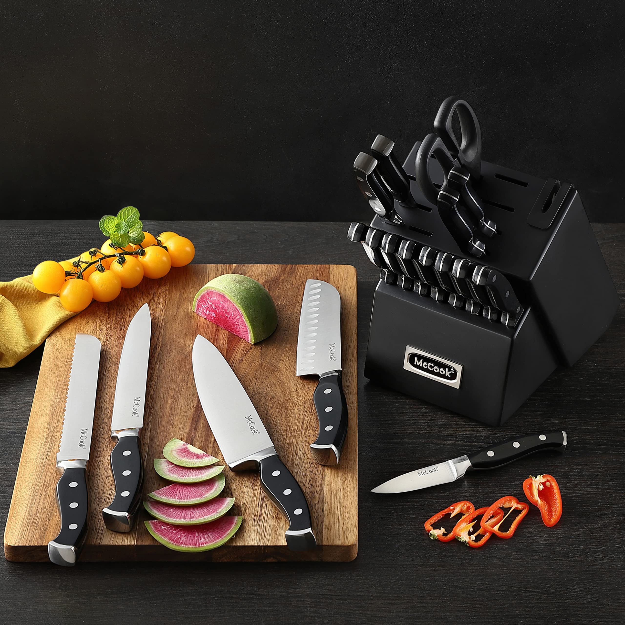 McCook 5.5-inch cheese knife designed for soft to firm cheeses with precision.