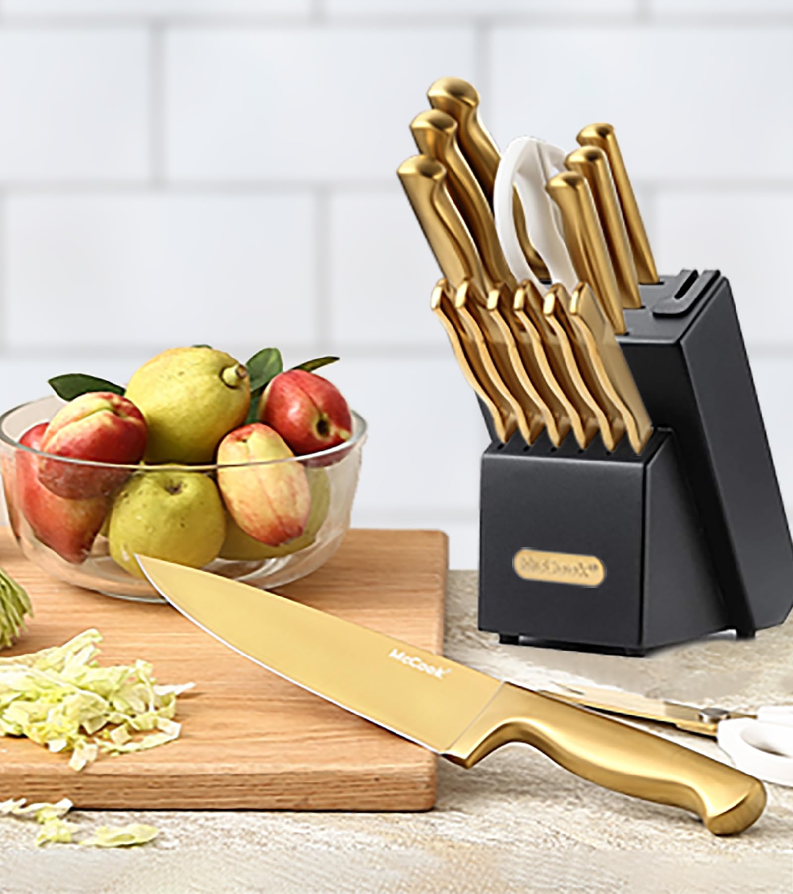 McCook 5-inch Santoku knife for versatile prep tasks