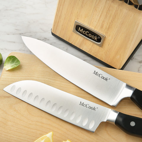 McCook 8-inch slicing knife ideal for even slices of meat and vegetables.