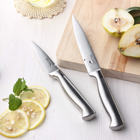 Hand wash and dry McCook blades to preserve finish and sharpness