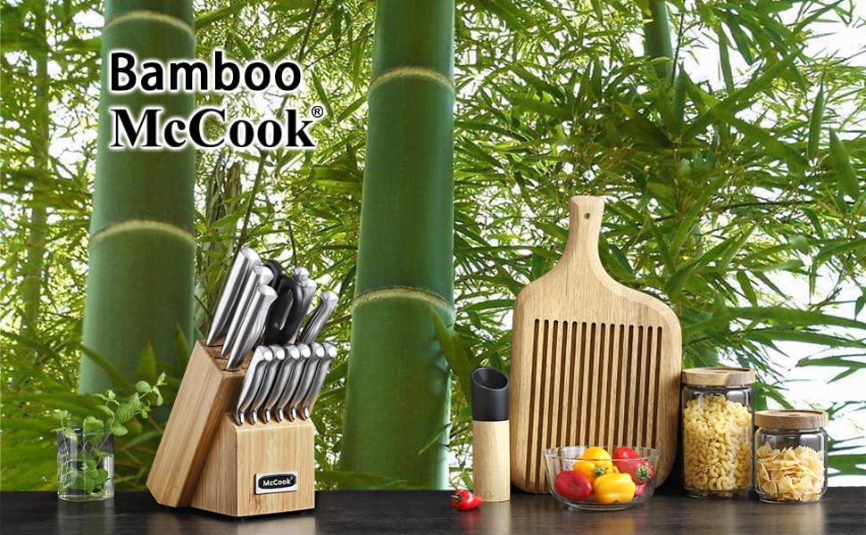 McCook 5-inch santoku knife for versatile dicing and mincing.