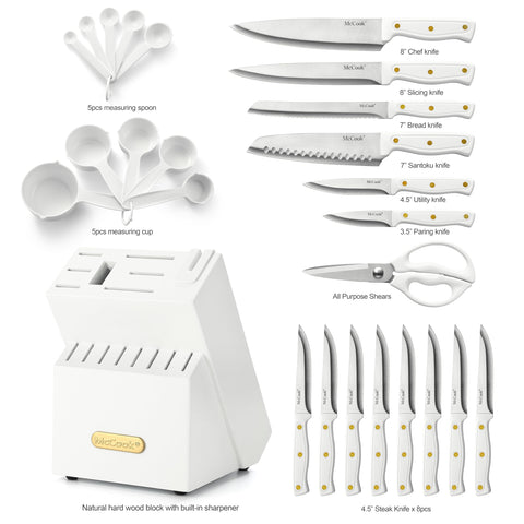 McCook 8-inch chef knife for precise, effortless slicing