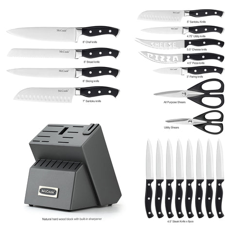 McCook 8-inch chef knife for precise kitchen slicing