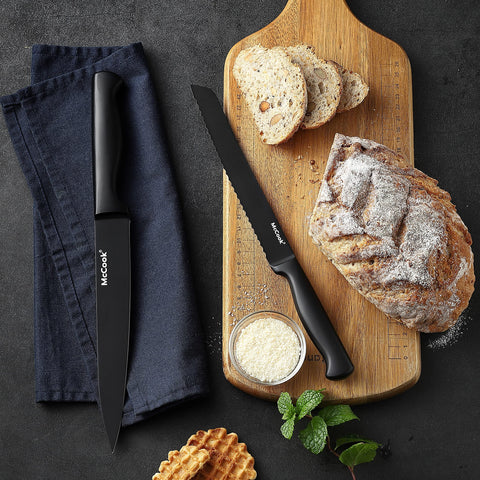 McCook 15-piece collection including chef, slicing, utility, and steak knives