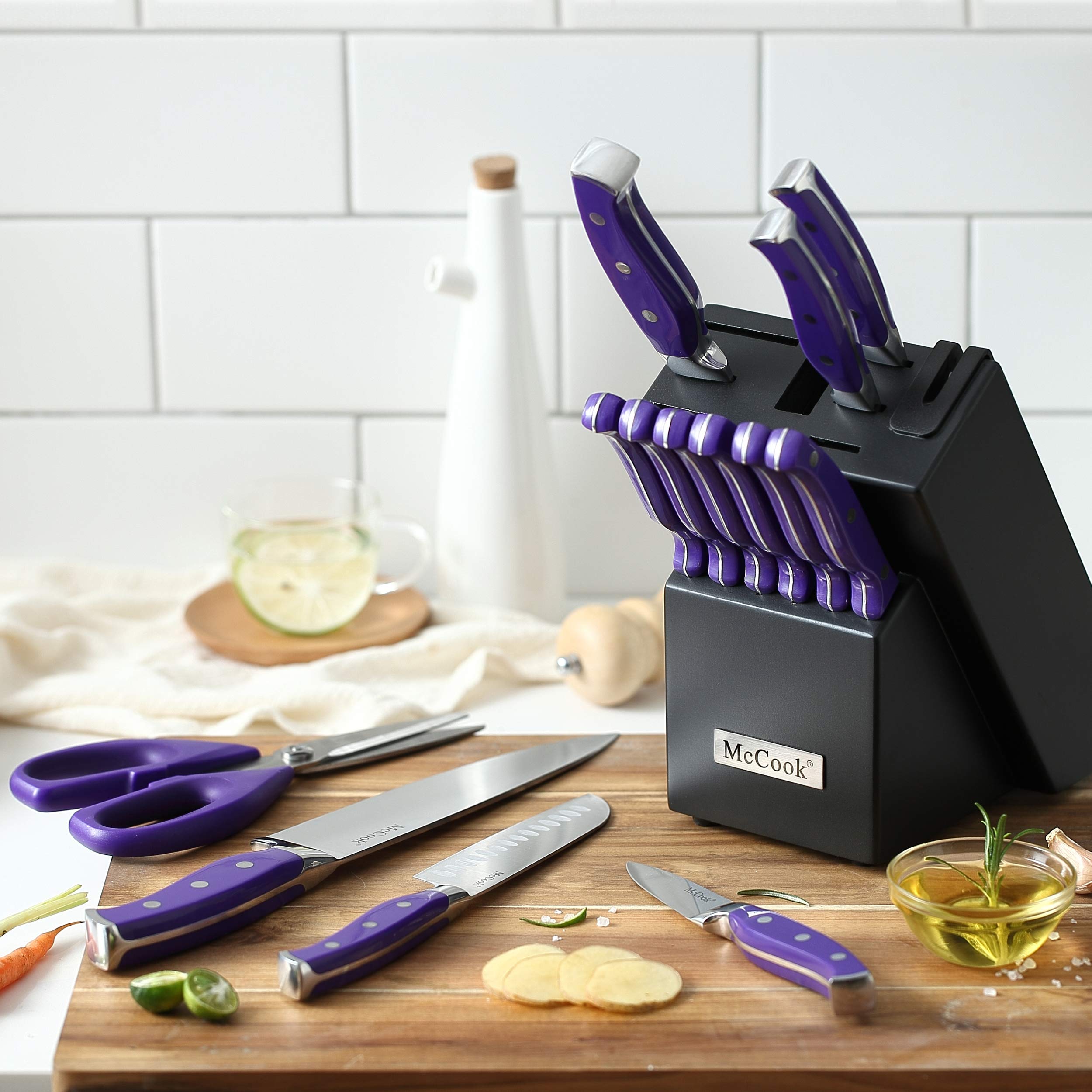 McCook MC27 5-inch Santoku knife versatile for chopping and dicing