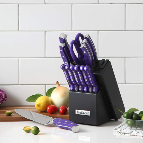 McCook MC27 purple wooden block offers durable storage and accessibility