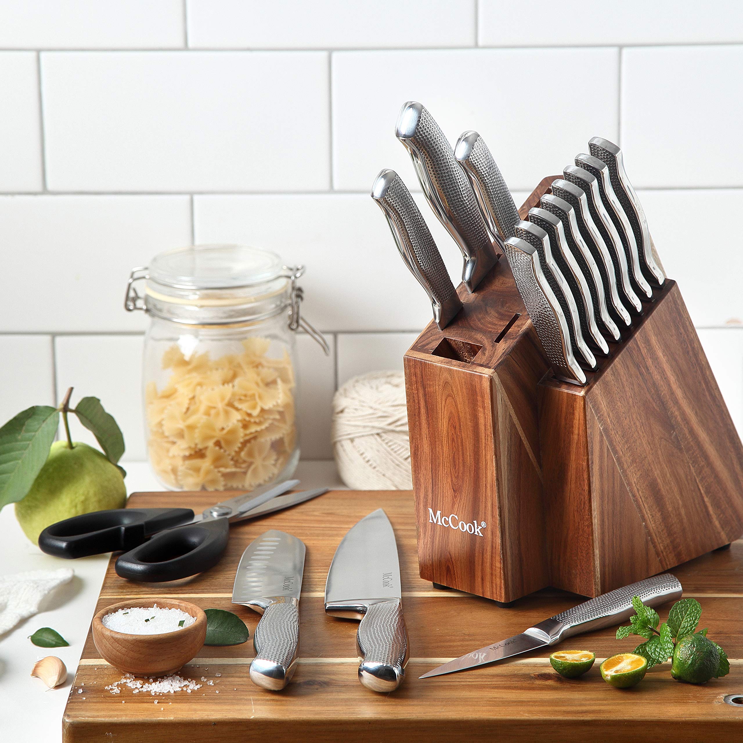 McCook Premium Knife Sets santoku knife 6-inch ready for versatile slicing