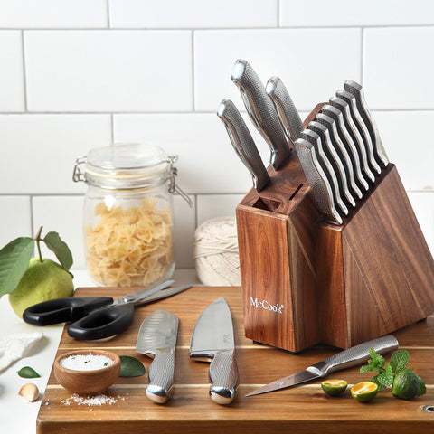 McCook Premium Knife Sets santoku knife 6-inch ready for versatile slicing