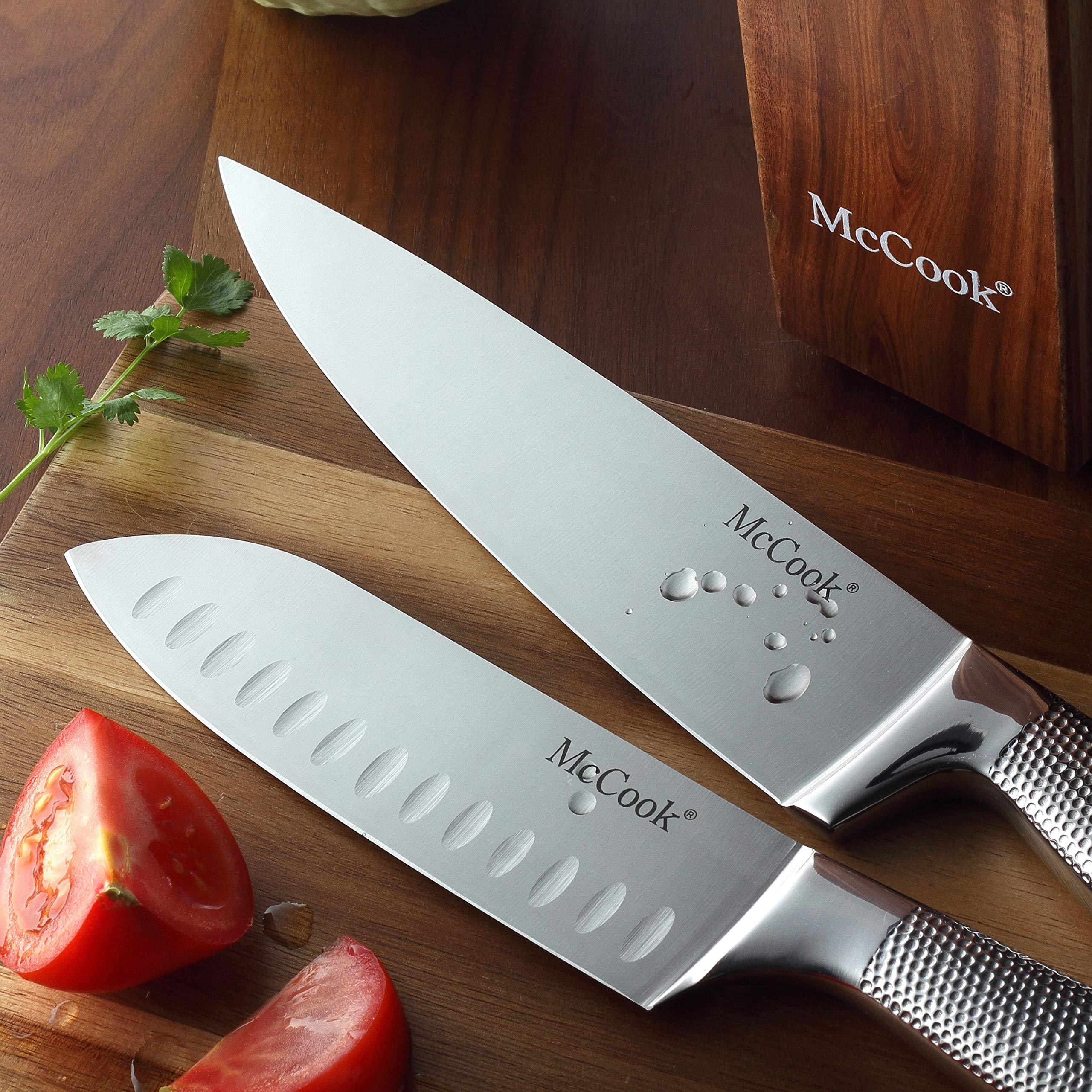 McCook Premium Knife Sets serrated 5.5-inch utility knife for clean cuts