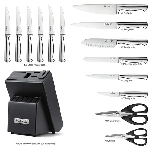 McCook knife with taper grind edge for precise cuts