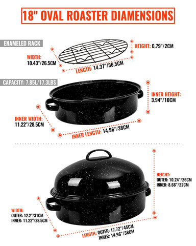 MCCSI domed lid for large roasts ensuring even cooking.