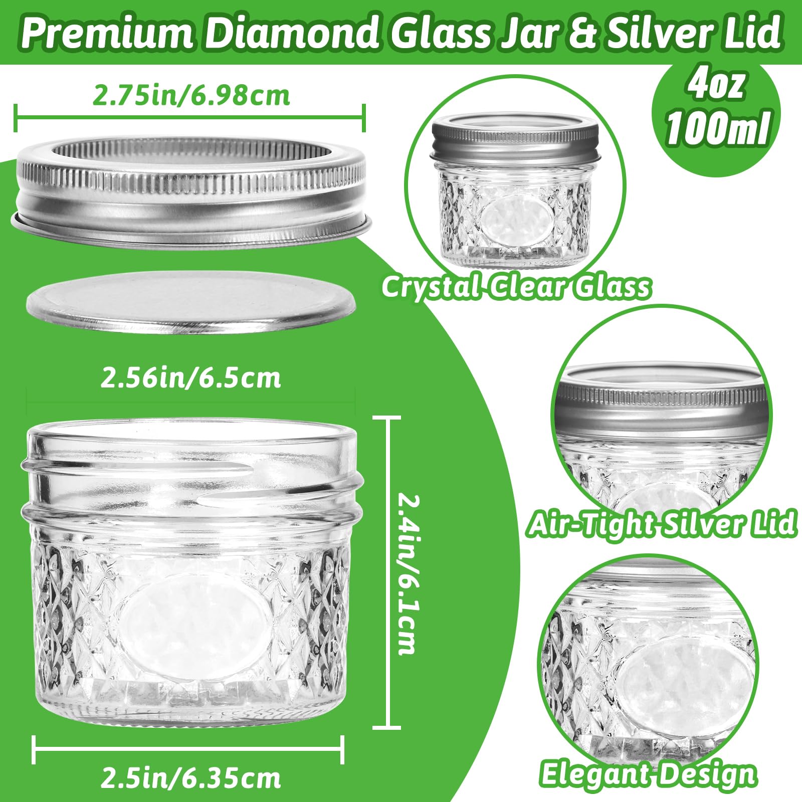 Regular-mouth Mcupper jar designed for easy filling and pouring