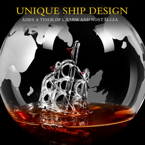 mcgskl Wooden tray keeps the decanter set organized for gifting occasions