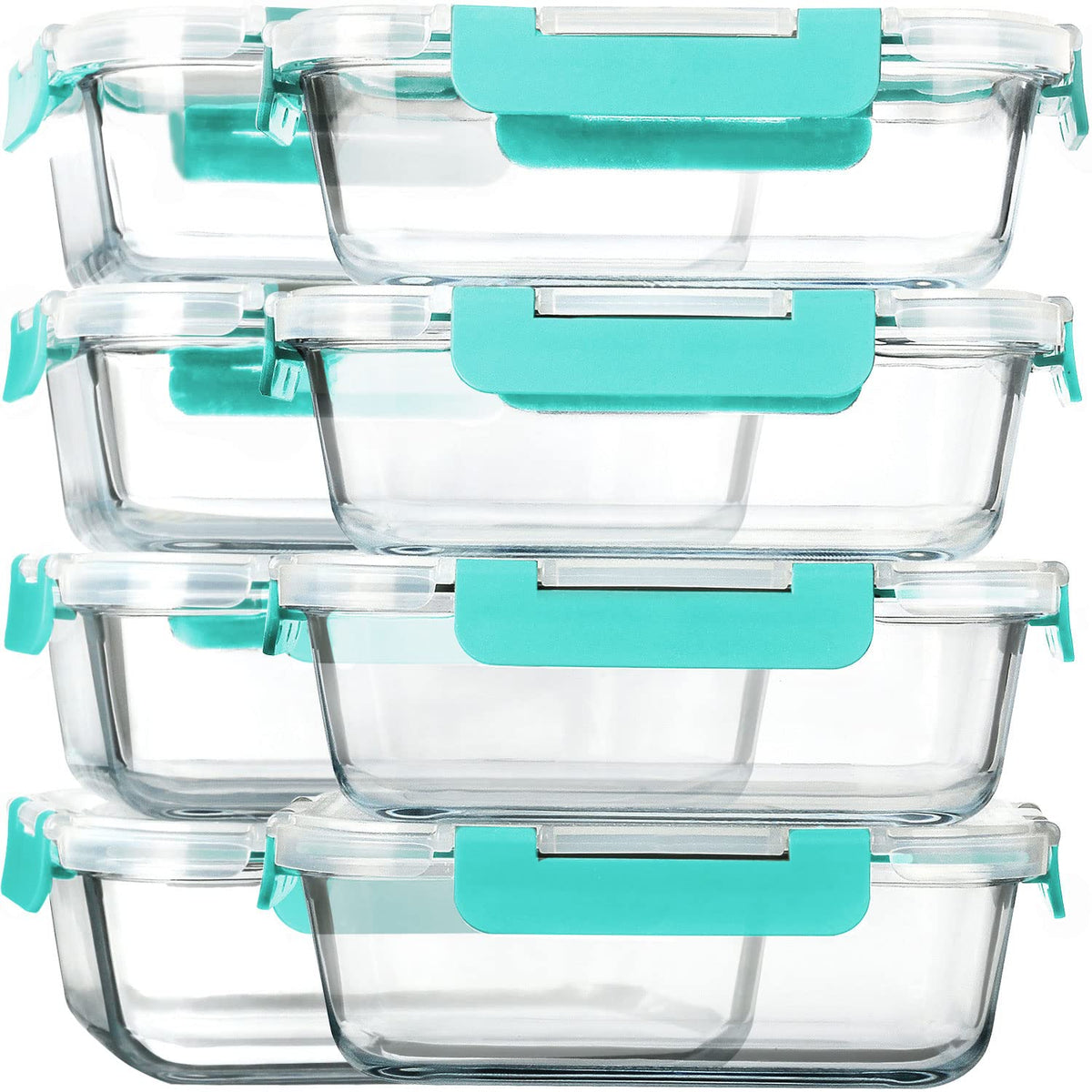 MCIRCO 30 oz glass meal prep container with airtight lid for freshness