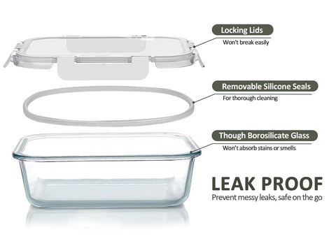 MCIRCO airtight snap-lock lids seal flavors and prevent leaks during transport.