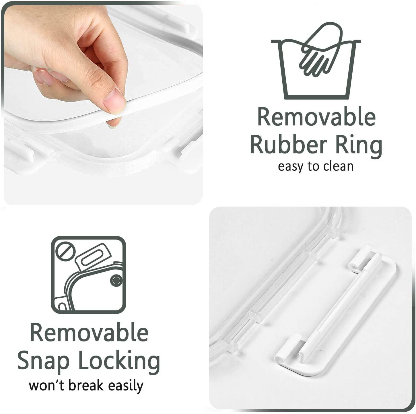 MCIRCO leakproof lids prevent spills during transport.