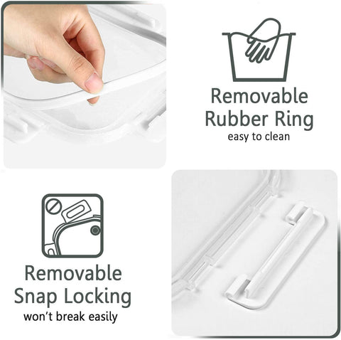 MCIRCO leakproof lids prevent spills during transport.