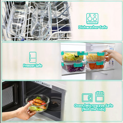 Stackable MCIRCO containers save fridge and cabinet space