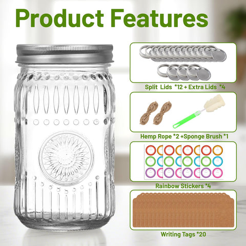 Mcupper extra lids for mason jars provide a spare seal and convenience