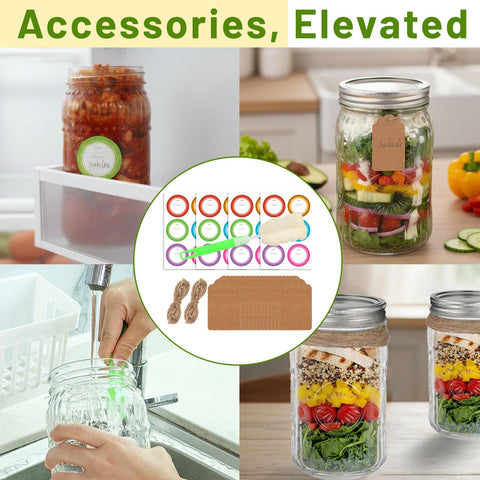 Mcupper includes labels and twine to personalize the jars