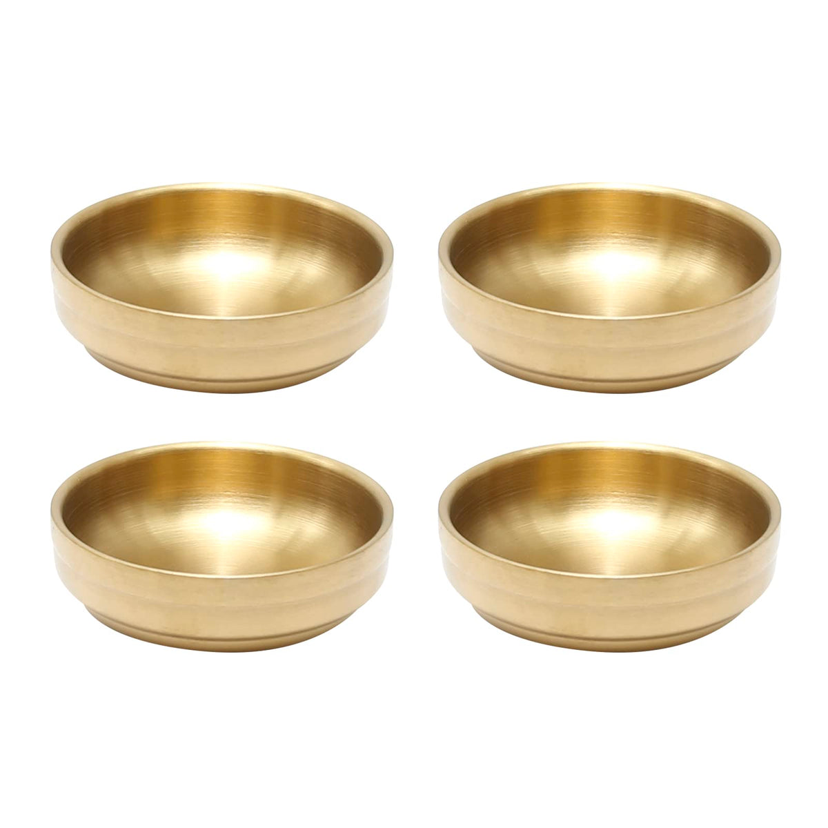 MDEOOSKY mini sauce dish closeup showing durable stainless steel for sauces and dips.
