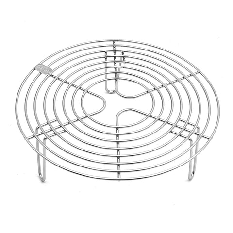 MDEOOSKY round steamer rack close-up highlights sturdy construction for even steam circulation.