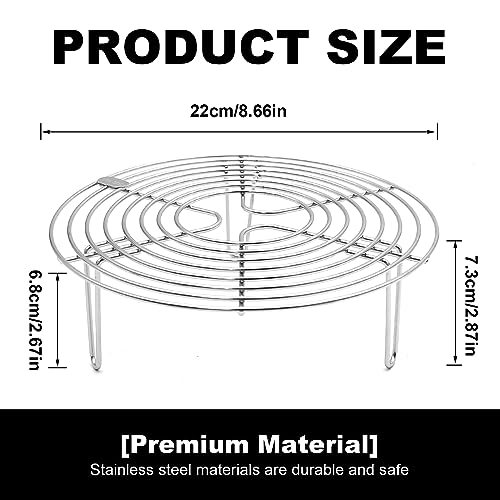 MDEOOSKY stainless steel pot trivet inside pot demonstrates compatibility with various cookware.