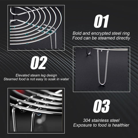 MDEOOSKY steaming eggs and vegetables on rack illustrates nutritious, hands-free preparation.