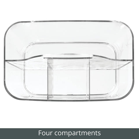 mDesign Lumiere versatile design fits drawers or shelves for neat storage.
