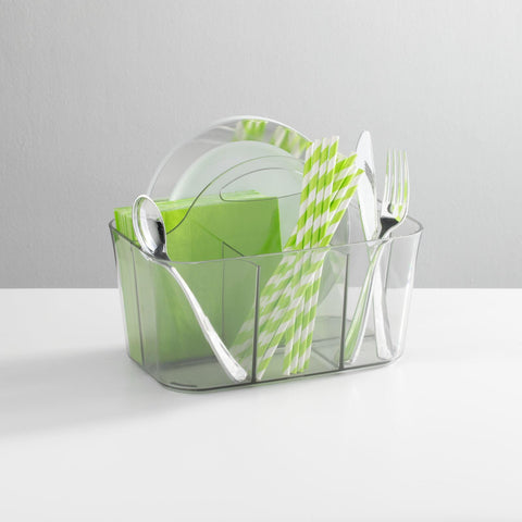 mDesign Lumiere compact bin complements counters while keeping essentials organized.