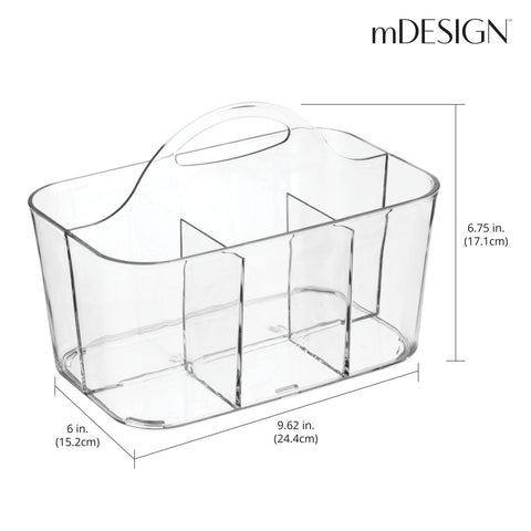 mDesign Lumiere easy grip handle enables portable use from pantry to table.