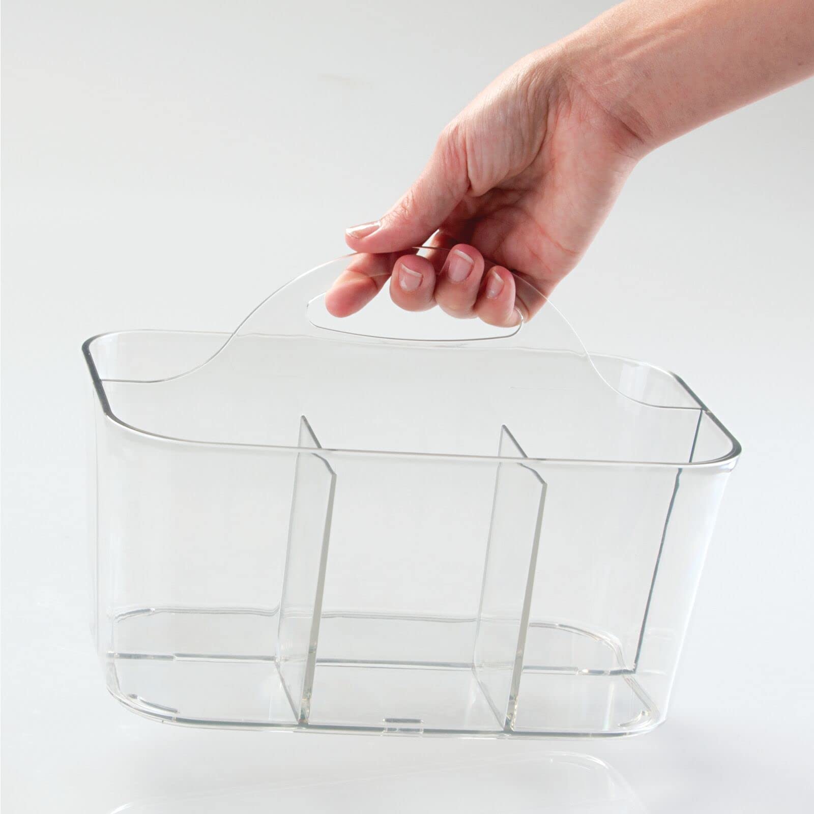 mDesign Lumiere durable clear plastic withstands daily kitchen use.