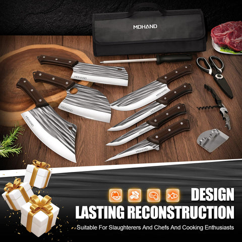 MDHAND roll bag with knives for portable kitchen on the go