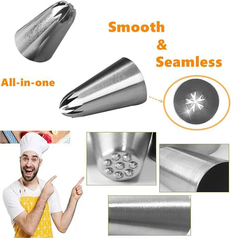 MDLJG closed star and French star tips for texture