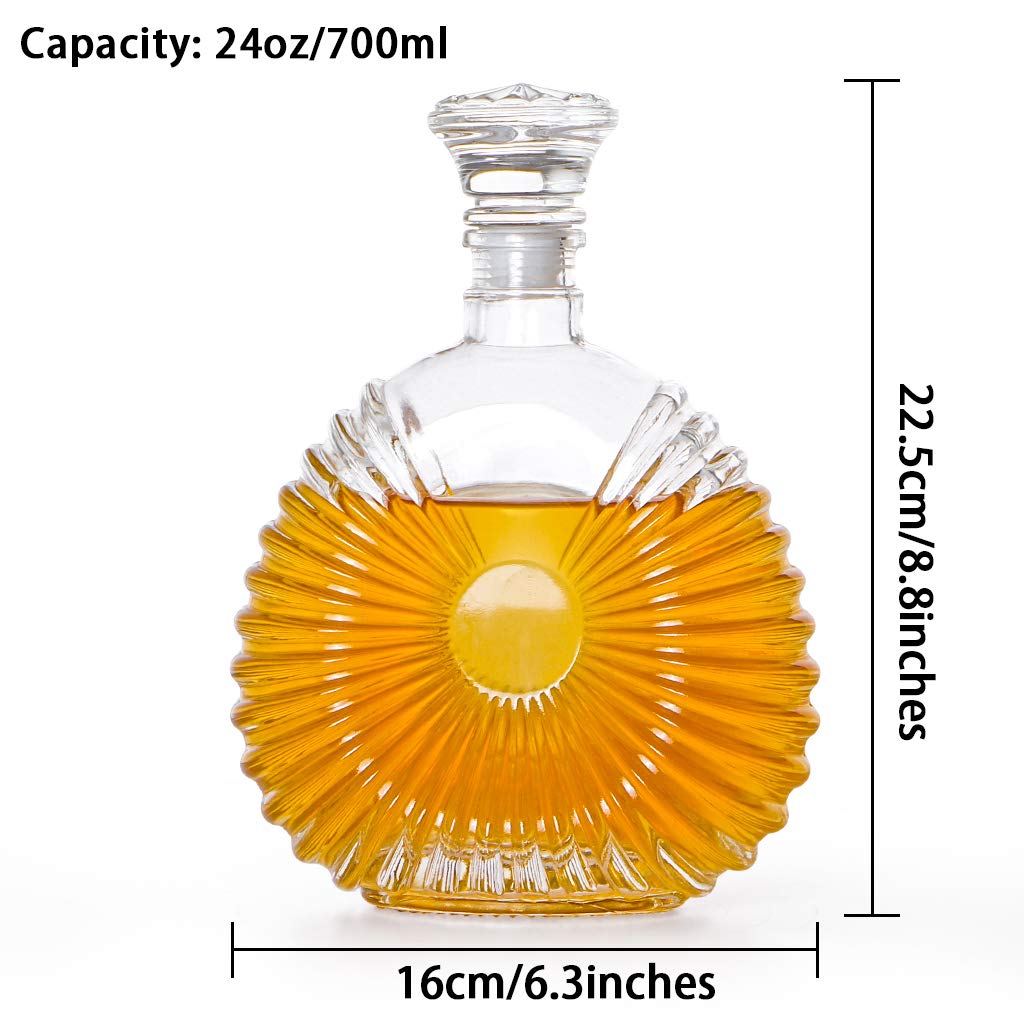 MDLUU 24oz 700ml decanter for easy pouring and serving