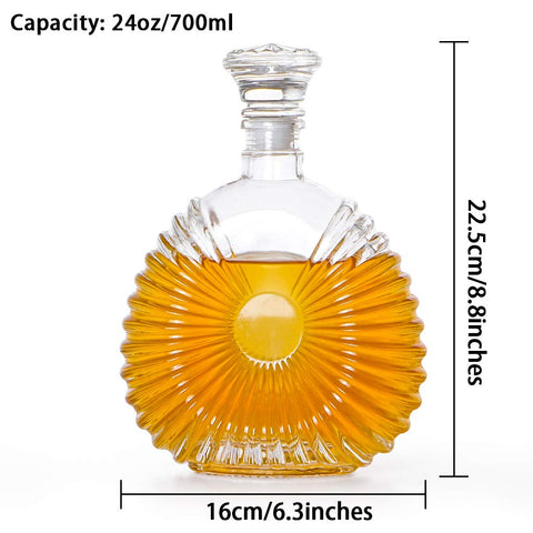 MDLUU 24oz 700ml decanter for easy pouring and serving