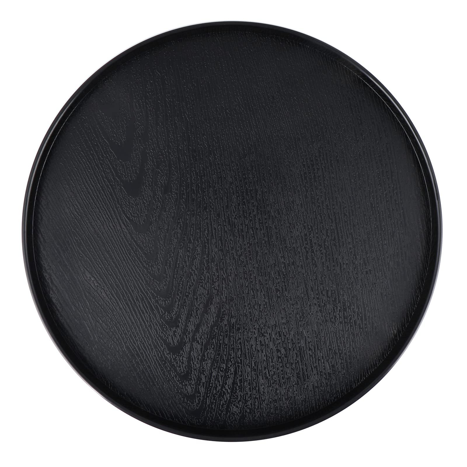MDLUU plastic serving tray with woodgrain finish for stylish breakfast in bed.